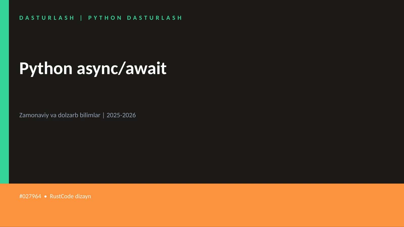 Python async/await 1
