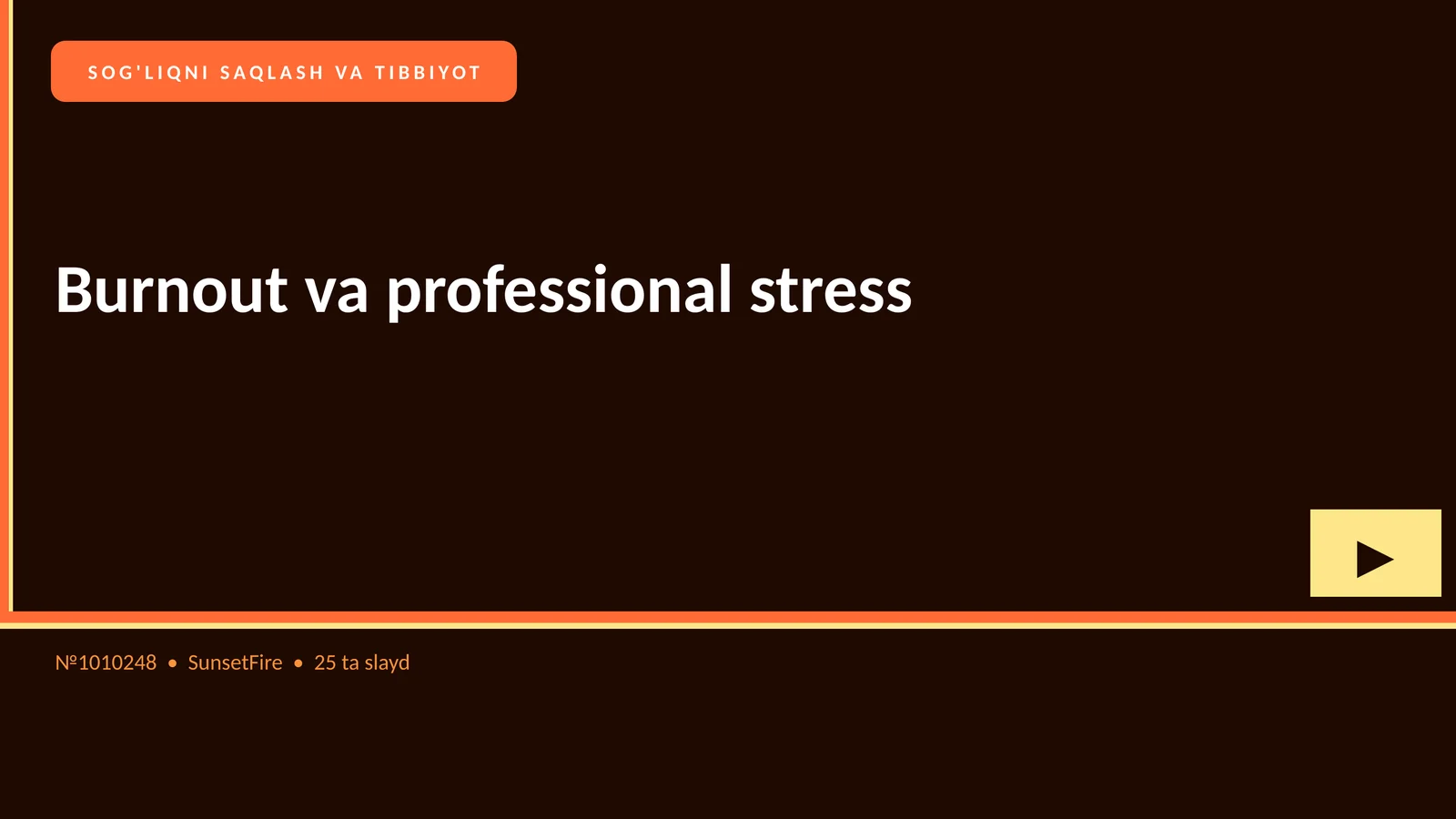 Burnout va professional stress 1