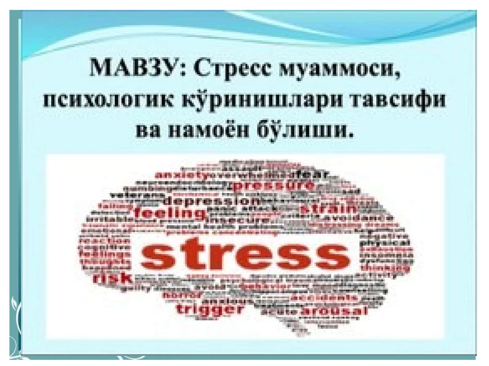 Стресс 1