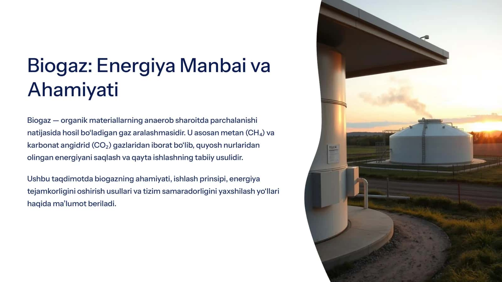 Biogaz Energiya Manbai va Ahamiyati 1