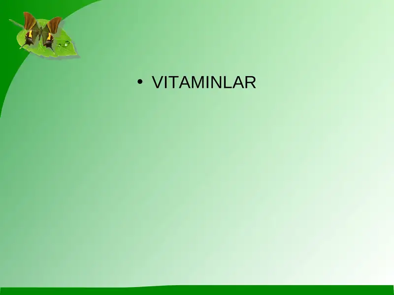 vitaminlar 1
