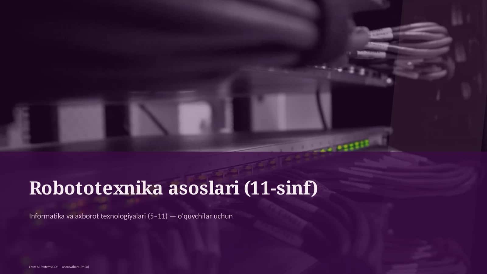 Robototexnika asoslari (11-sinf) 3