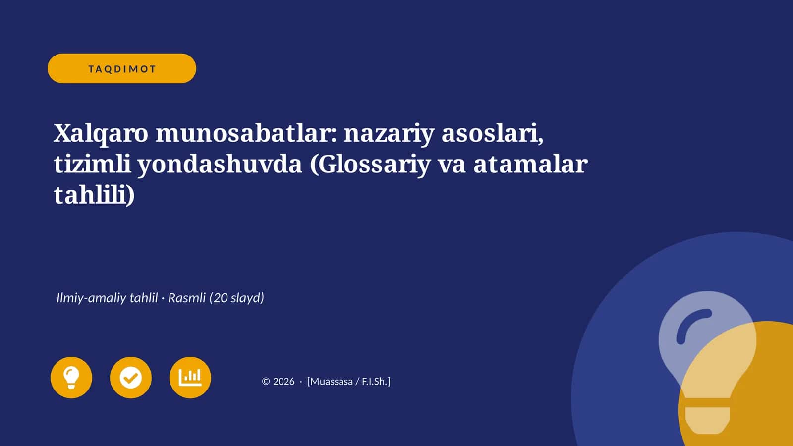 Xalqaro munosabatlar: nazariy asoslari, tizimli yondashuvda (Glossariy va atamalar tahlili) 1