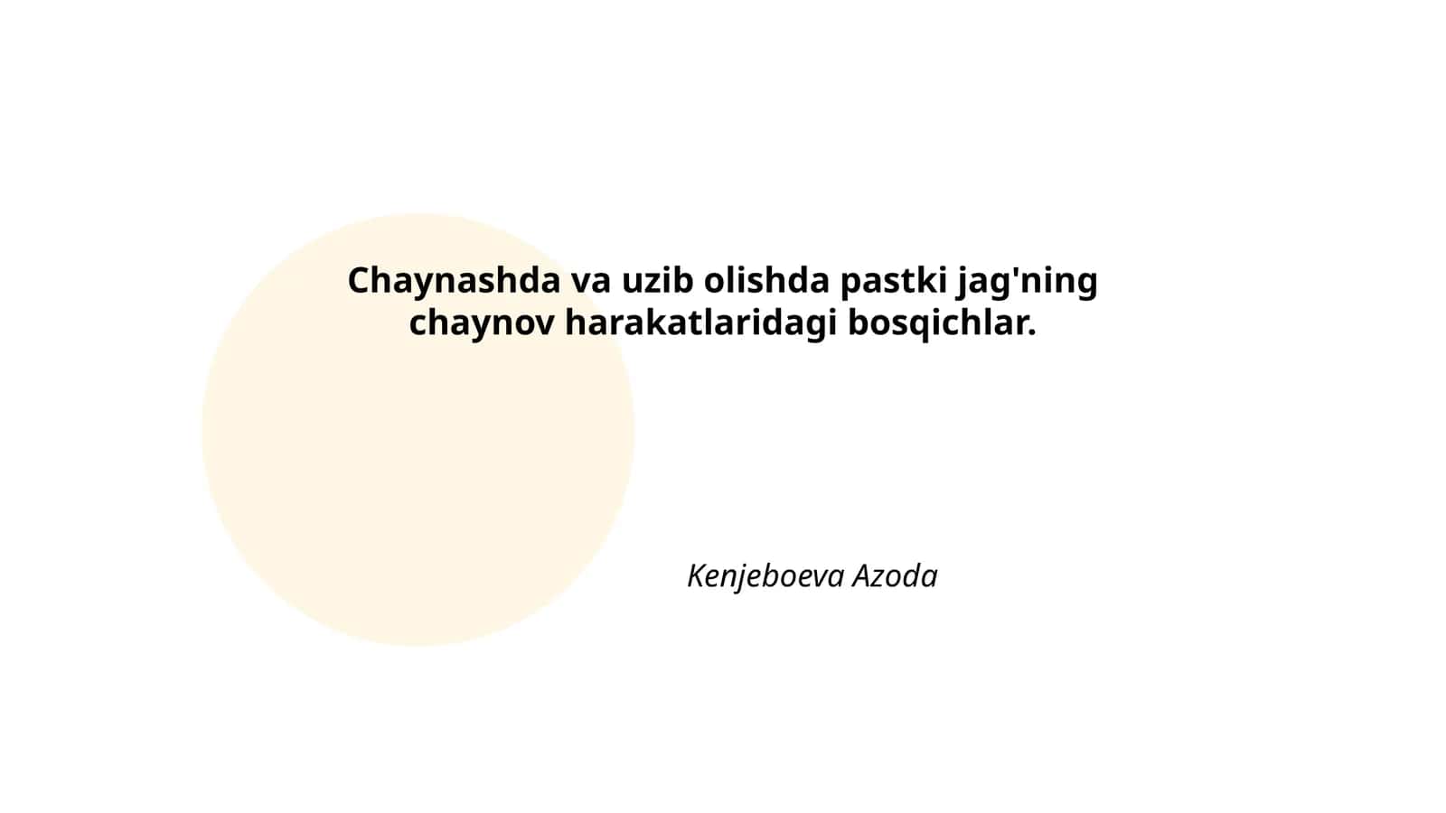 Chaynash jarayoni 1