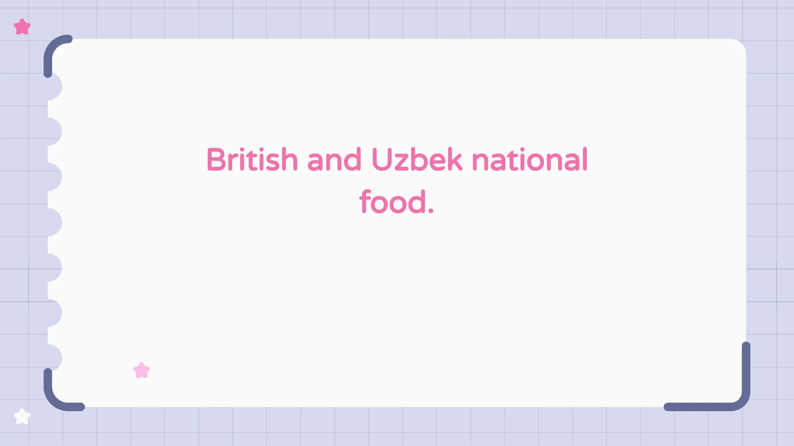 British and Uzbek national food 1