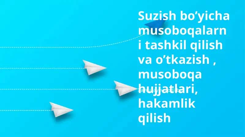 Suzhouda Musobaqalarni Tashkil Etish va Oʻtkazish 1