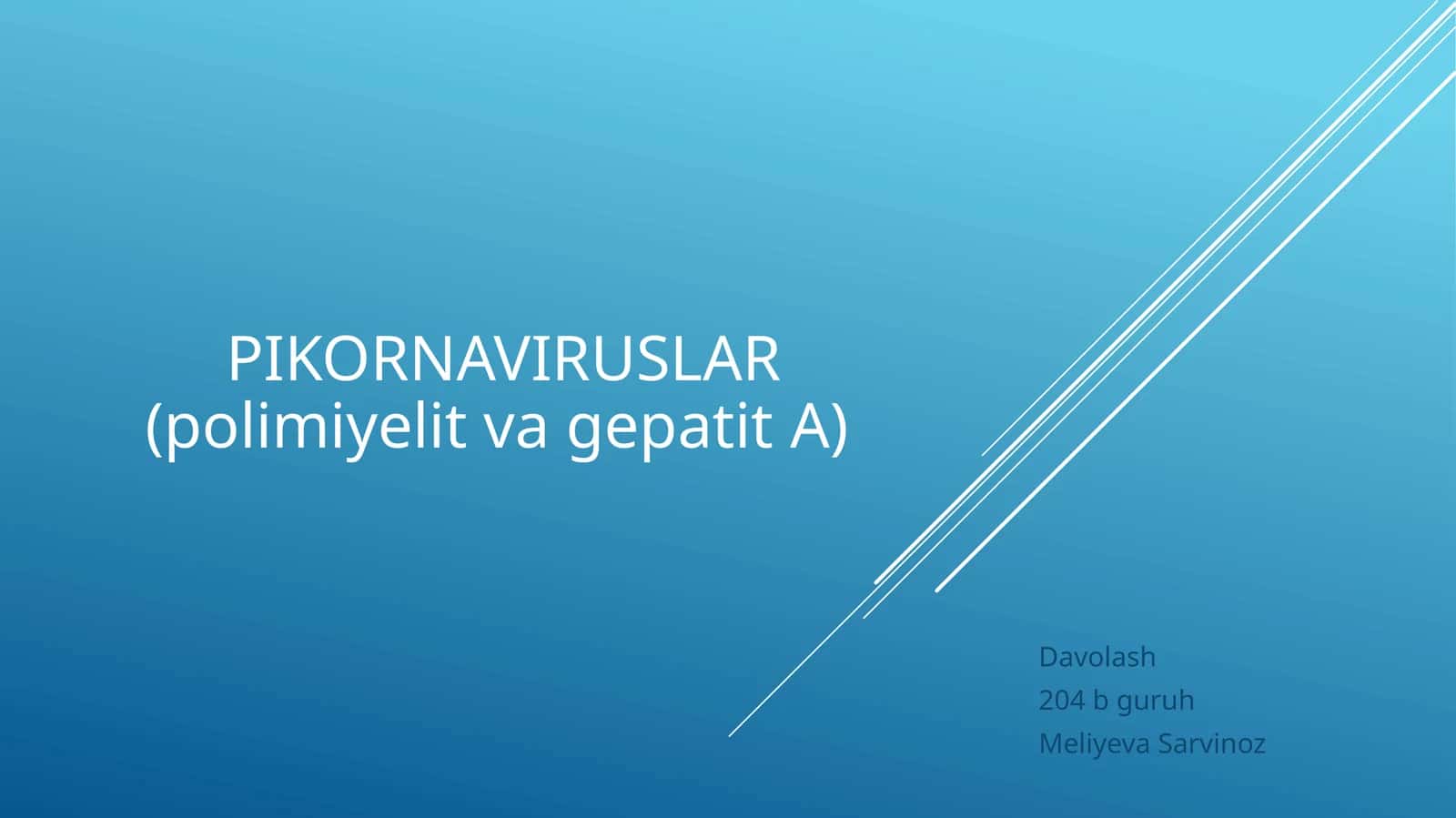 pikornaviruslar(polimiyelitvagepatita) 1