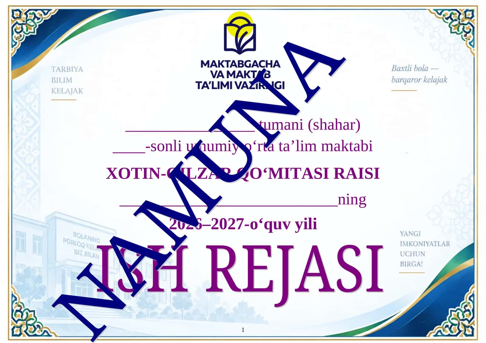Raislik vazifalar 1