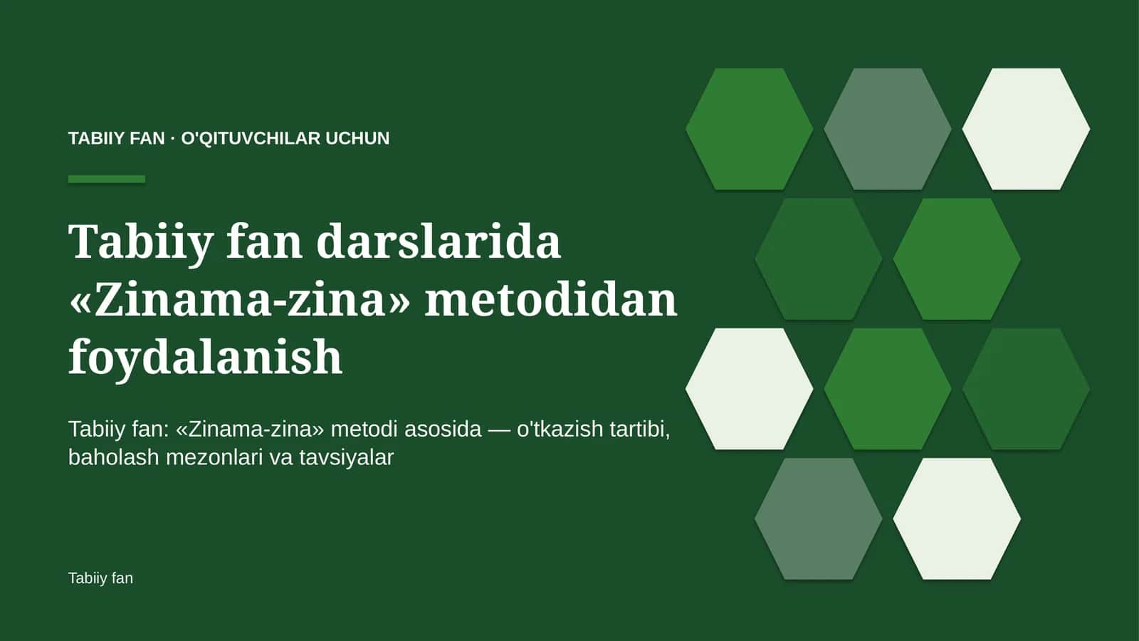 tabiiy fan darslarida zinama zina metodidan foydalanish 6893 1