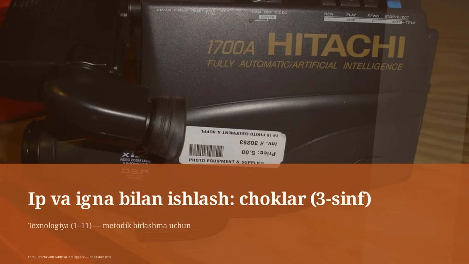 Ip va igna bilan ishlash: choklar (3-sinf) 1