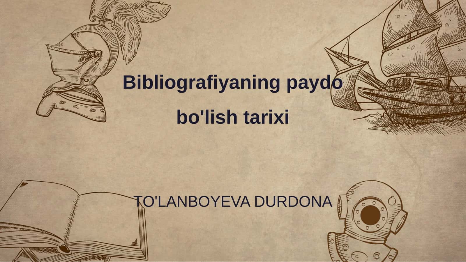 Bibliografiyaning paydo bo'lish tarixi 1