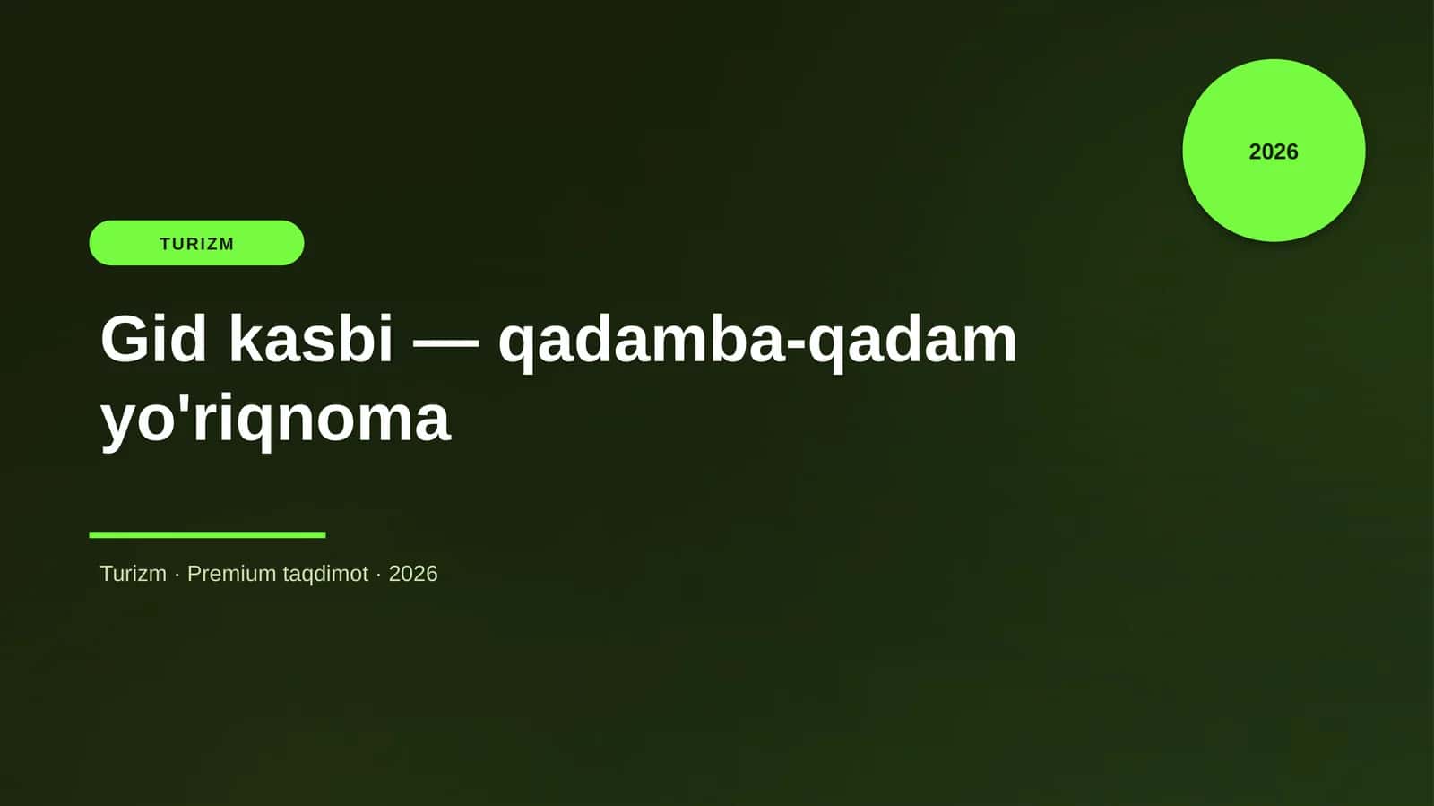 Gid kasbi — qadamba-qadam yo'riqnoma 1