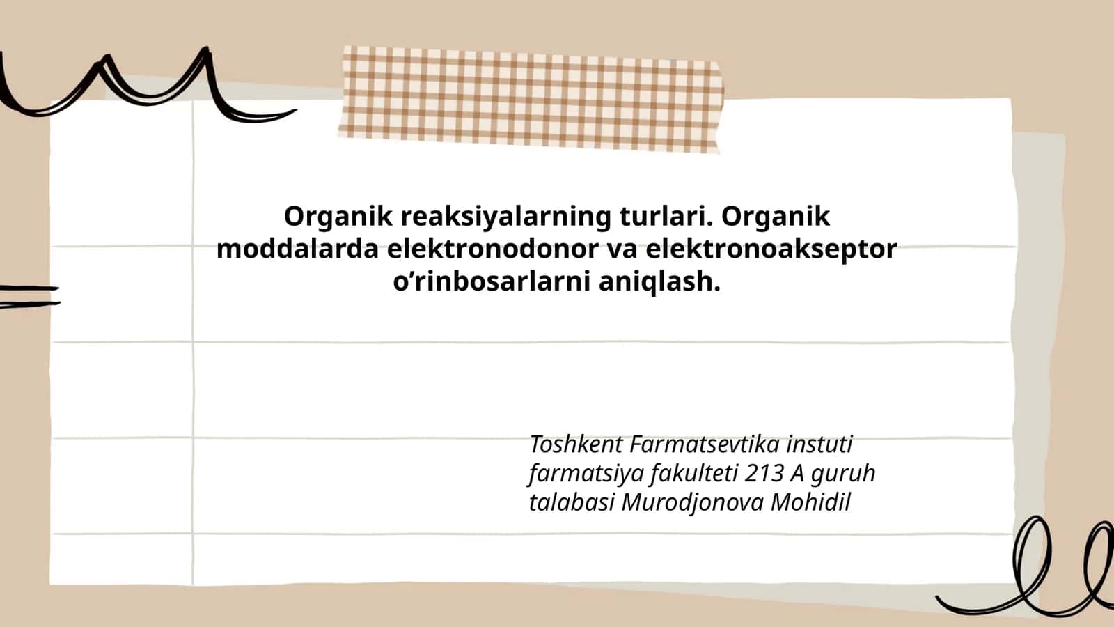 Organik reaksiyalarning turlari 1