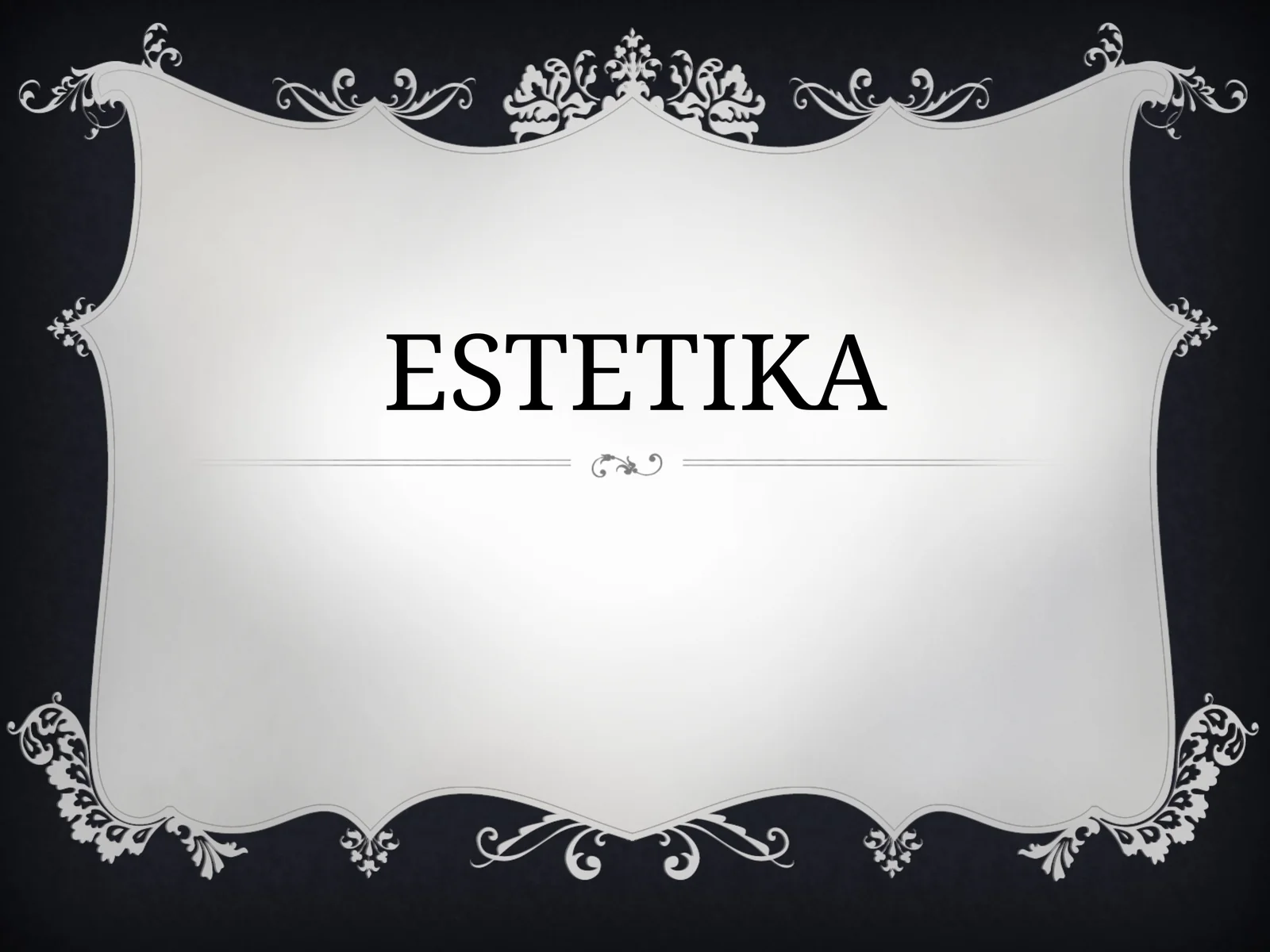ESTETIKA 1