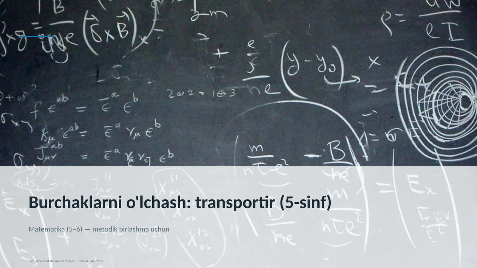Burchaklarni o'lchash: transportir (5-sinf) 1