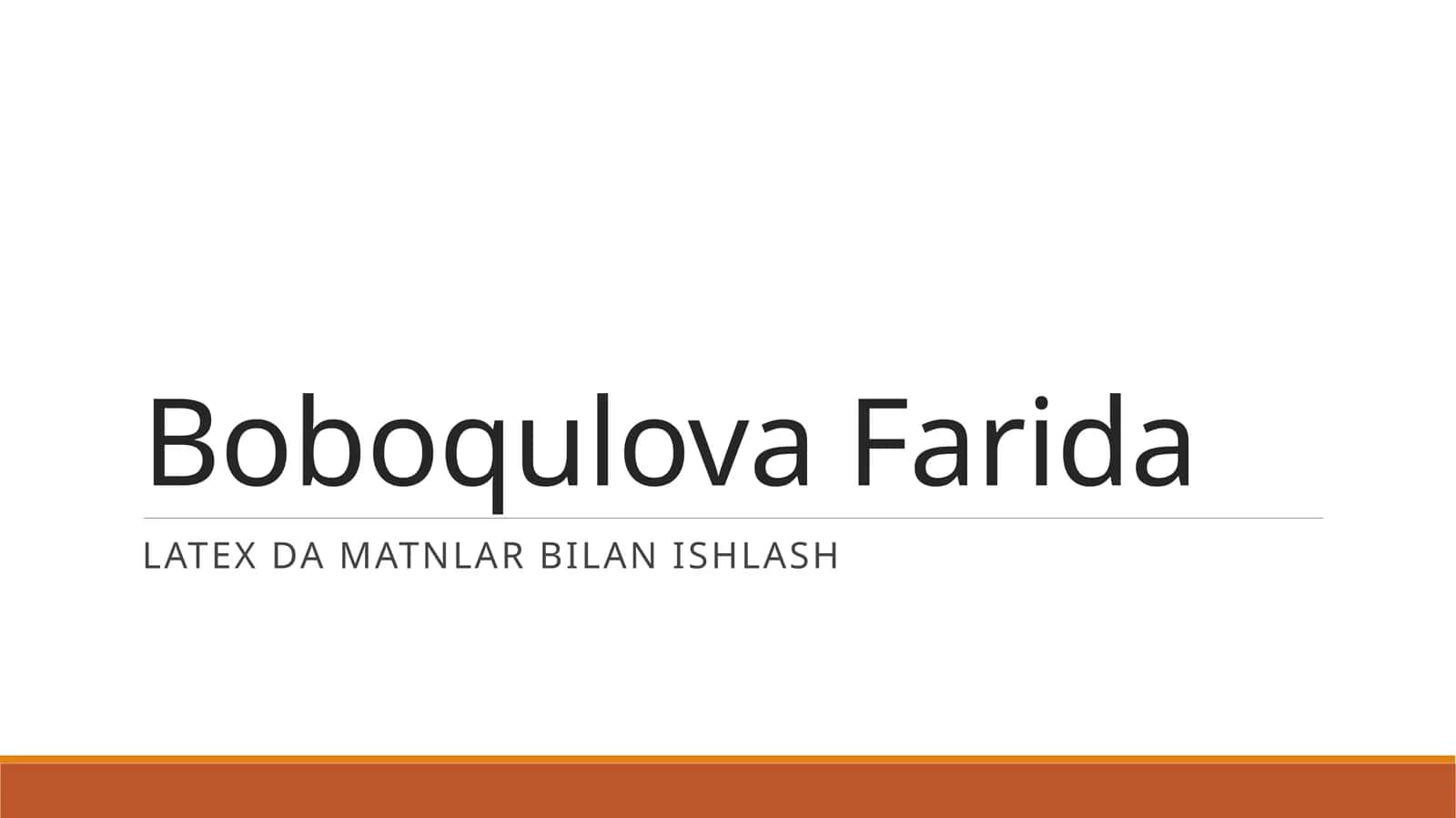 Kvadratik formalarni bilanishlash 1