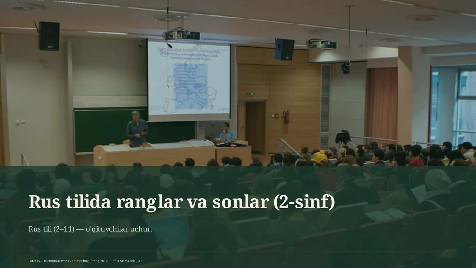 Rus tilida ranglar va sonlar (2-sinf) 1