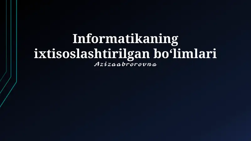 Sun'iy intellekt 1