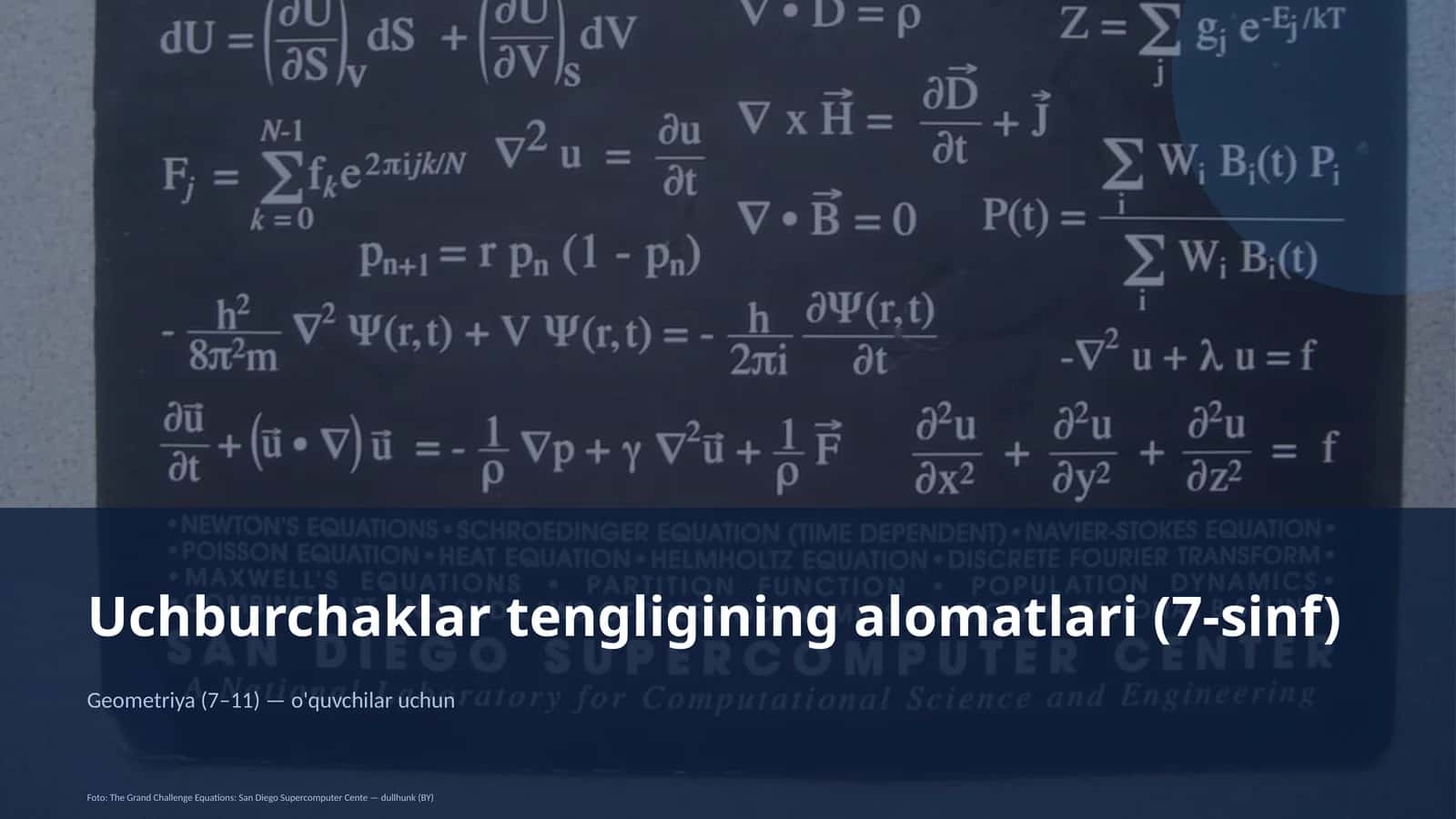 Uchburchaklar tengligining alomatlari (7-sinf) 1