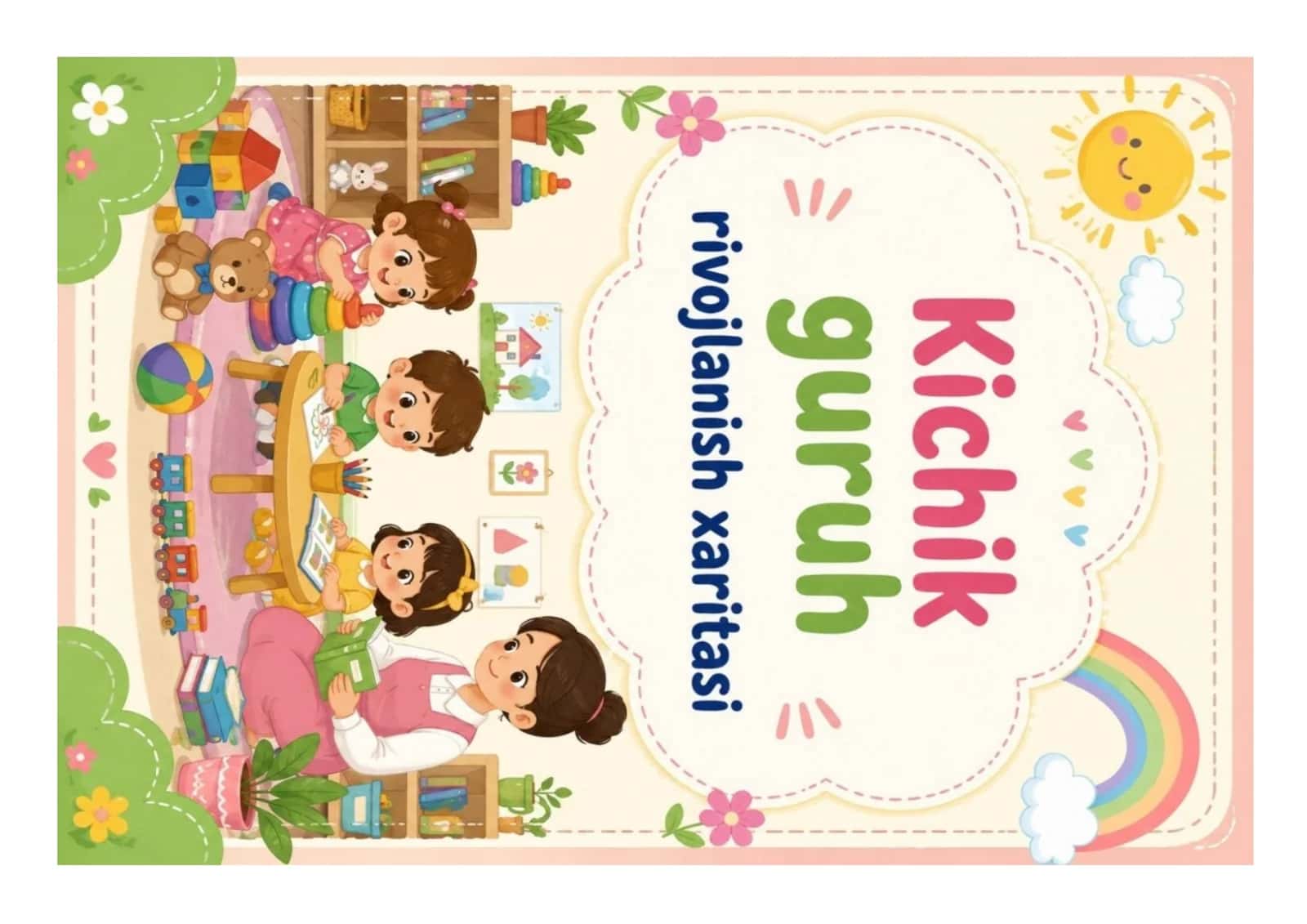 Kichik guruh (3–4 yosh) bolaning rivojlanish xaritasi 1