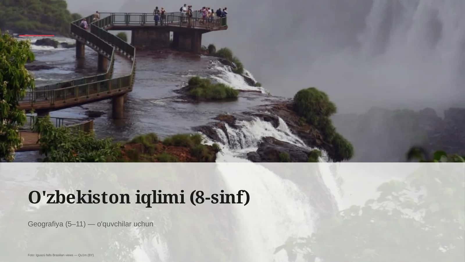 O'zbekiston iqlimi (8-sinf) 1