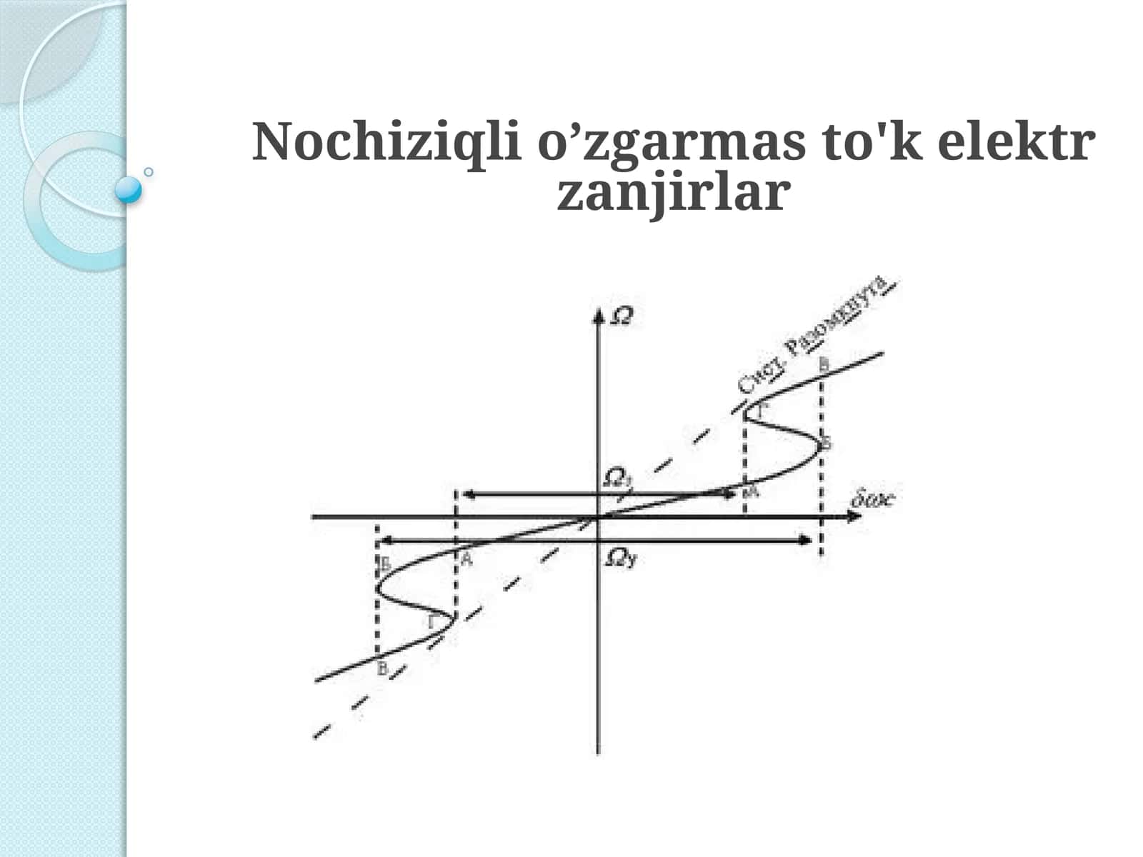 Nochiziqli o’zgarmas to'k elektr zanjirlar 1