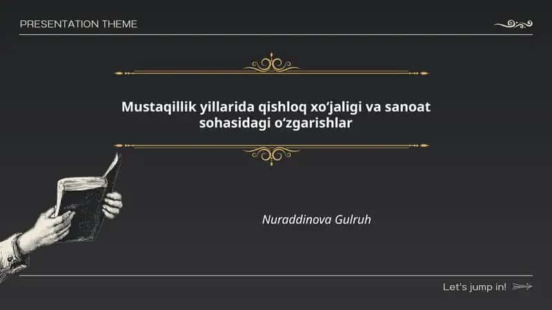 Mustaqillik yillarida qishloq xo‘jaligi va sanoat sohasidagi o‘zgarishlar 1