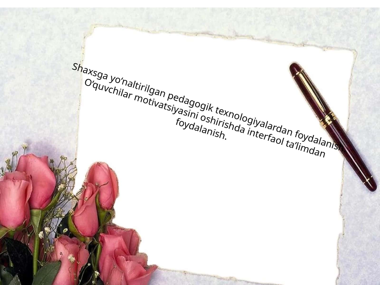 Shaxsga yо‘naltirilgan pedagogik texnologiyalardan foydalanish 1
