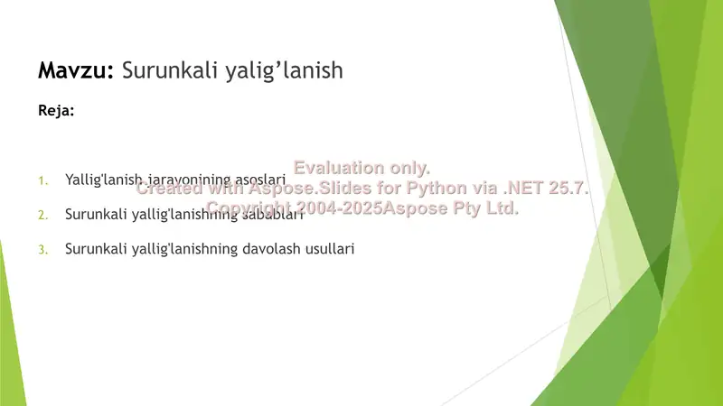 Surunkali yallig’lanish 1