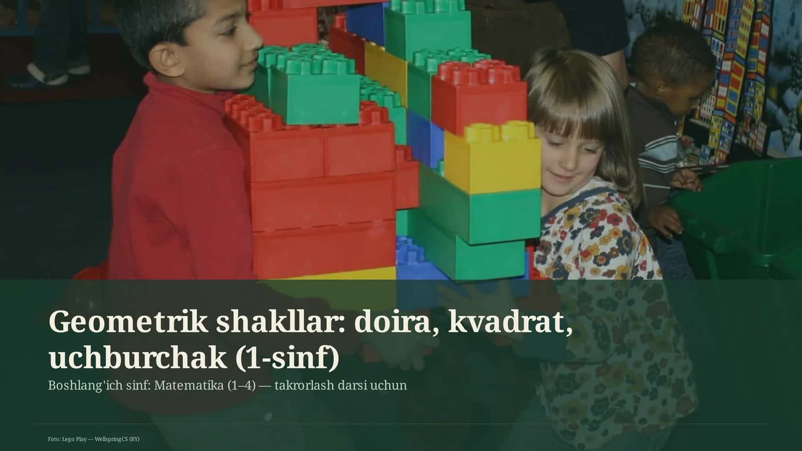 Geometrik shakllar: doira, kvadrat, uchburchak (1-sinf) 1