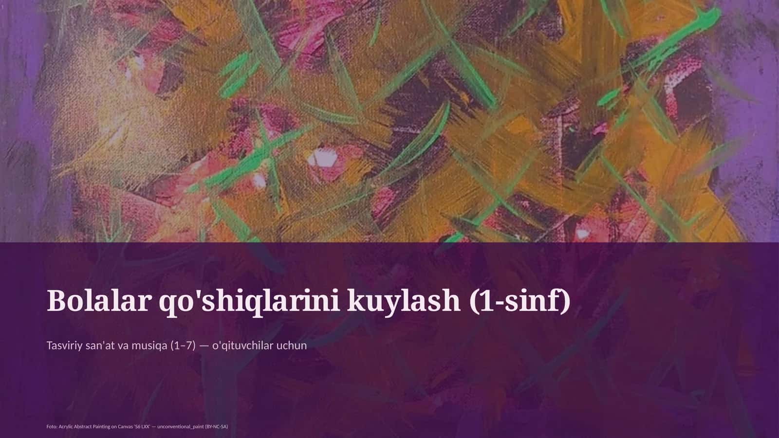 Tasviriy san'at va musiqa (1–7) 1
