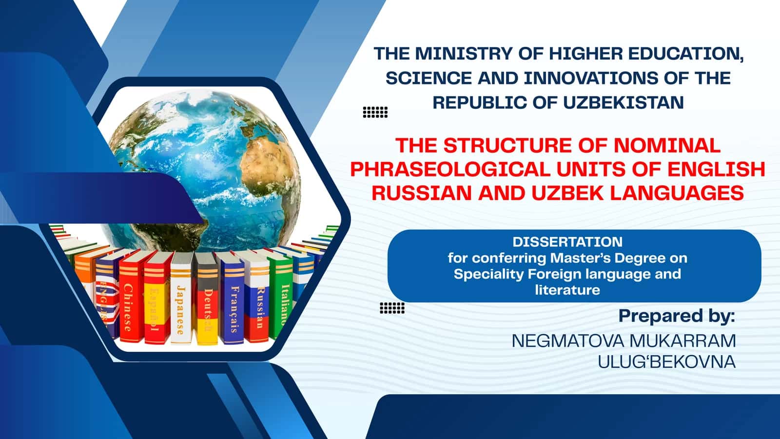 THE STRUCTURE OF NOMINAL PHRASEOLOGICAL UNITS OF ENGLISH RUSSIAN AND UZBEK LANGUAGES 1