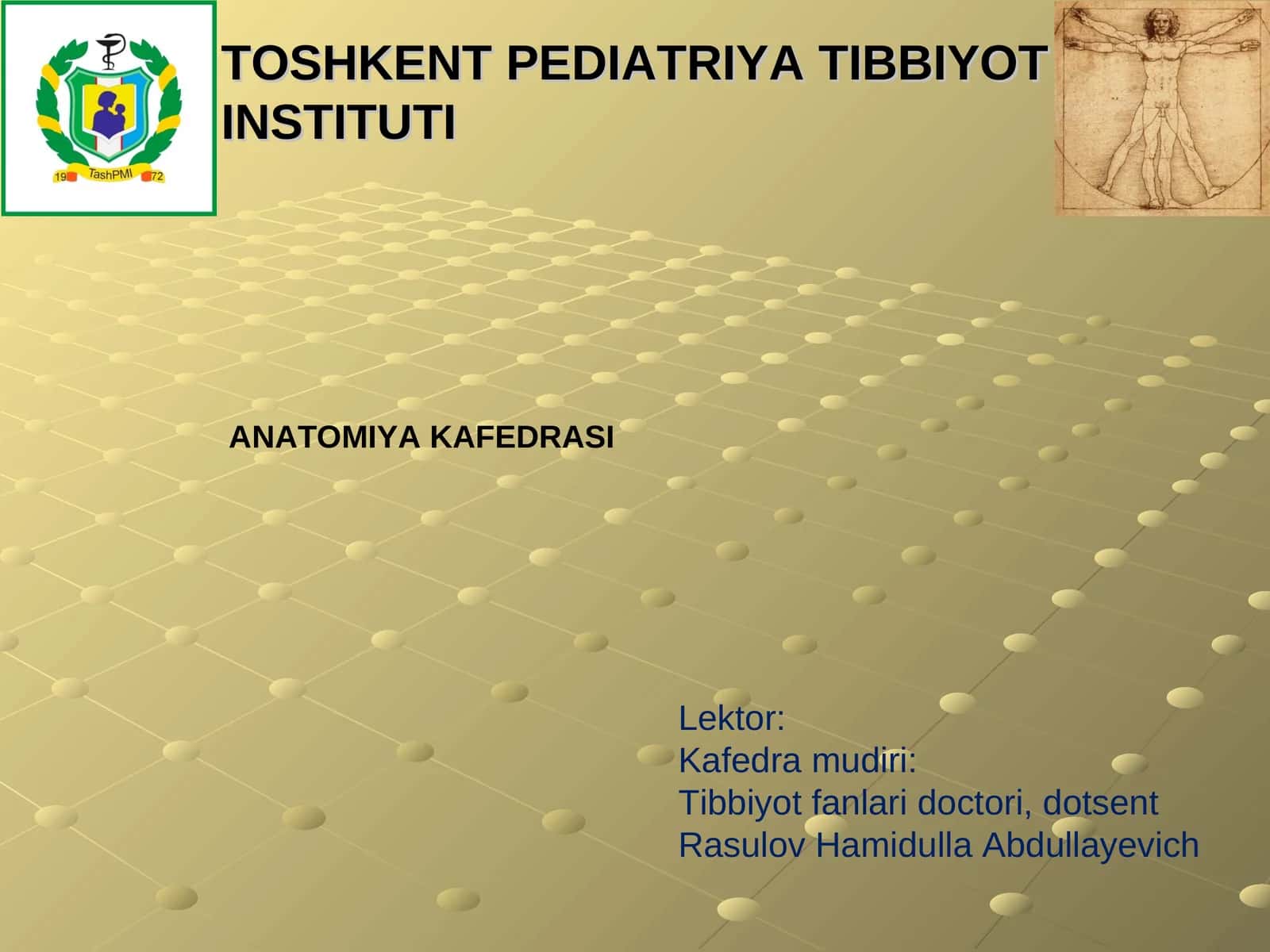Vena tizimining tuzilishi, vazifaviy va yoshli anatomiyasi 1