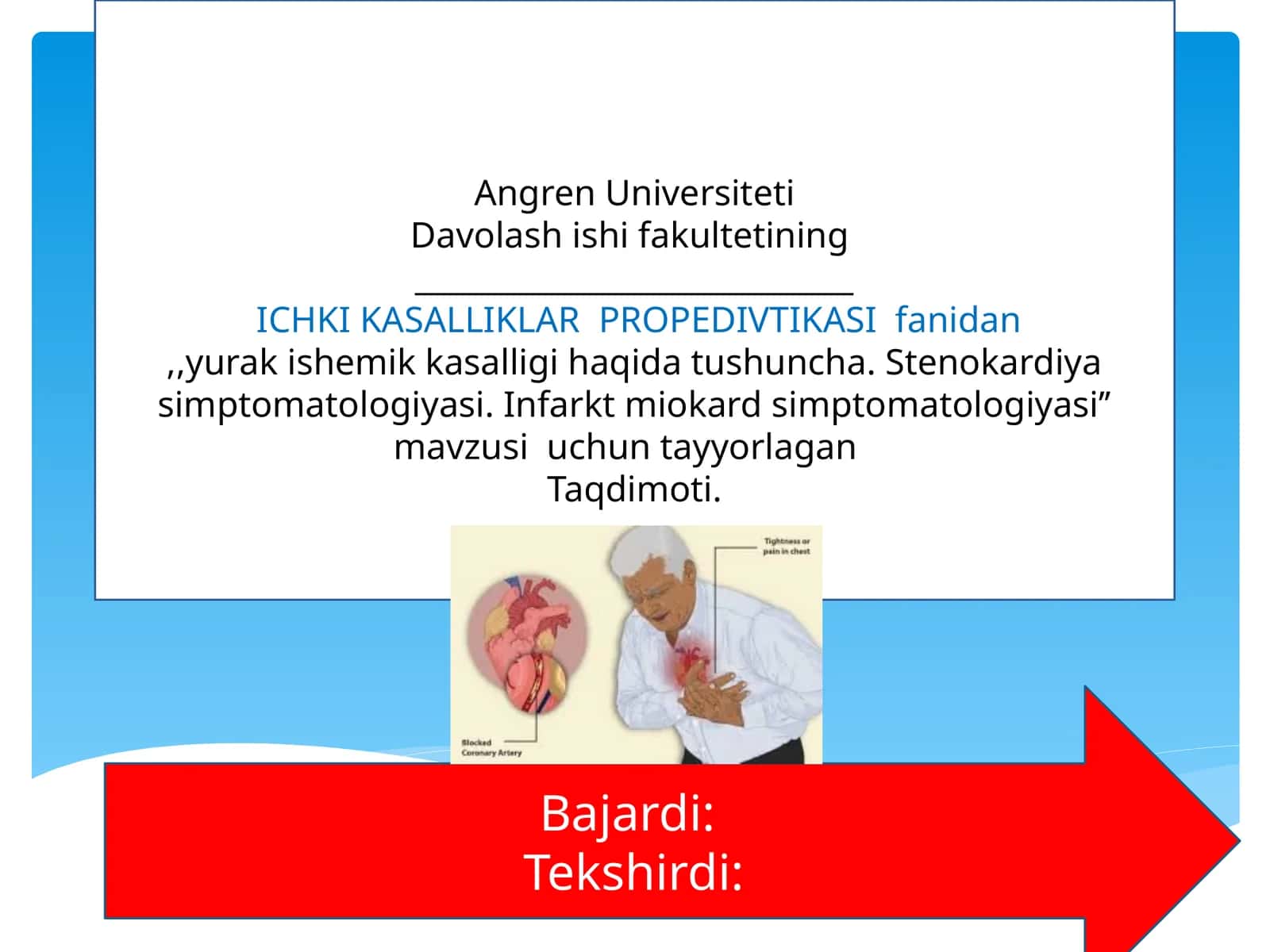 Yurak ishemik kasalligi haqida 1