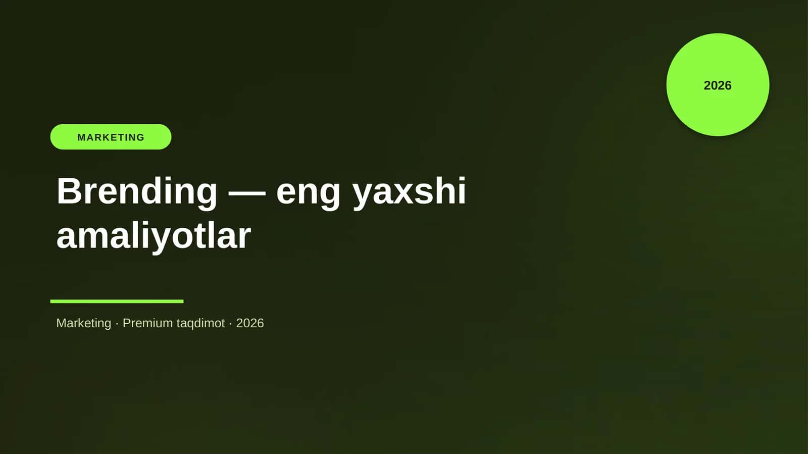 Brending — eng yaxshi amaliyotlar 1