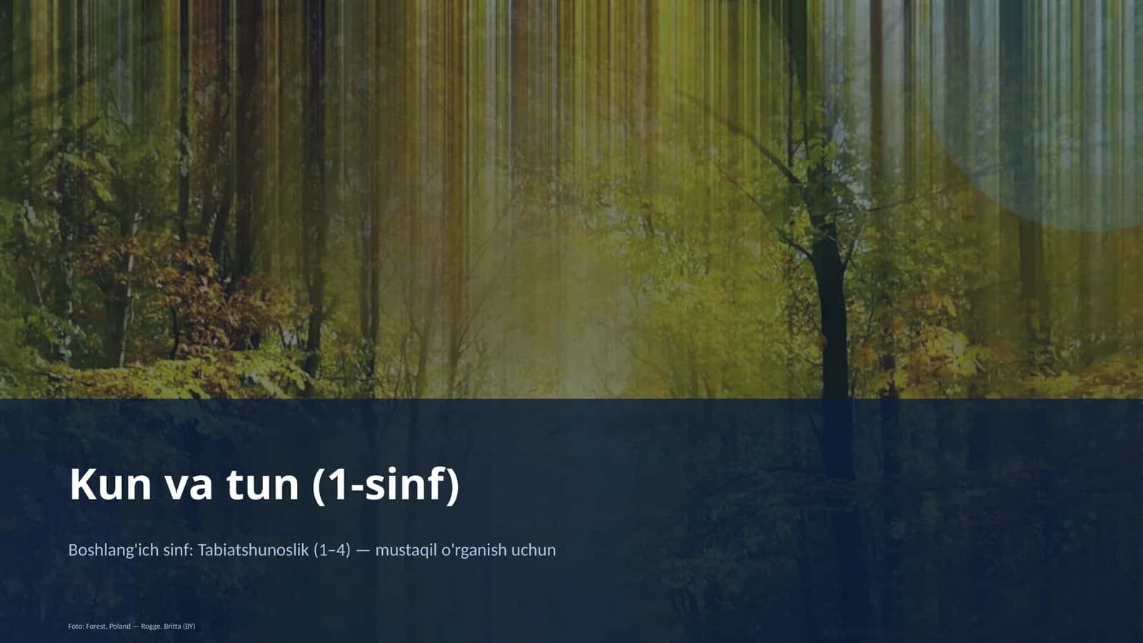 Kun va tun (1-sinf) 1