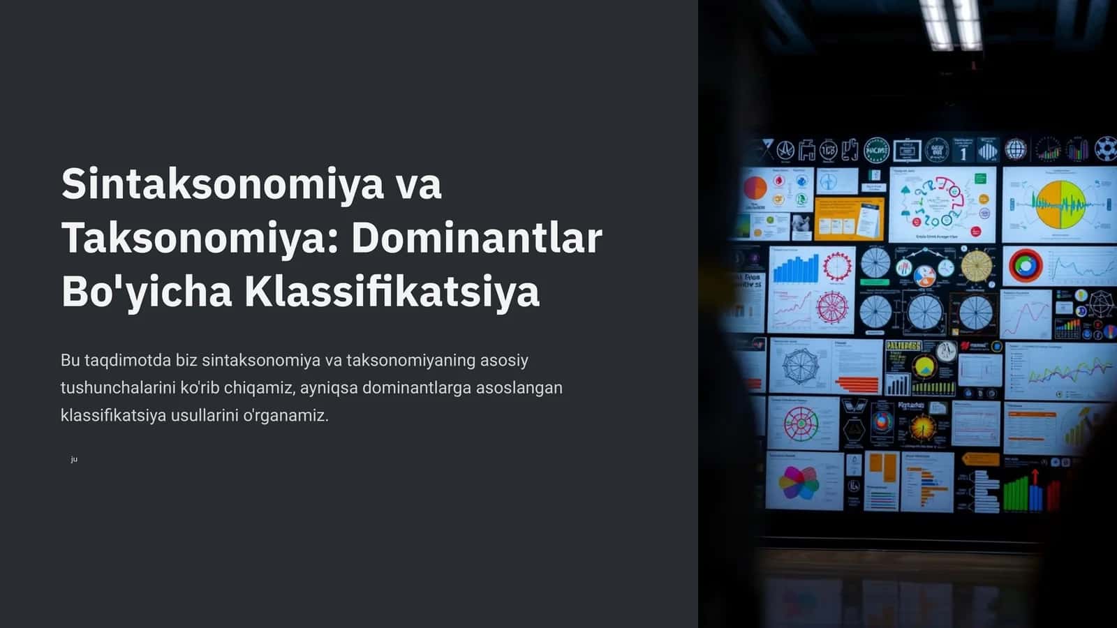 Sintaksonomiya va Taksonomiya: Dominantlar Bo'yicha Klassifikatsiya 1