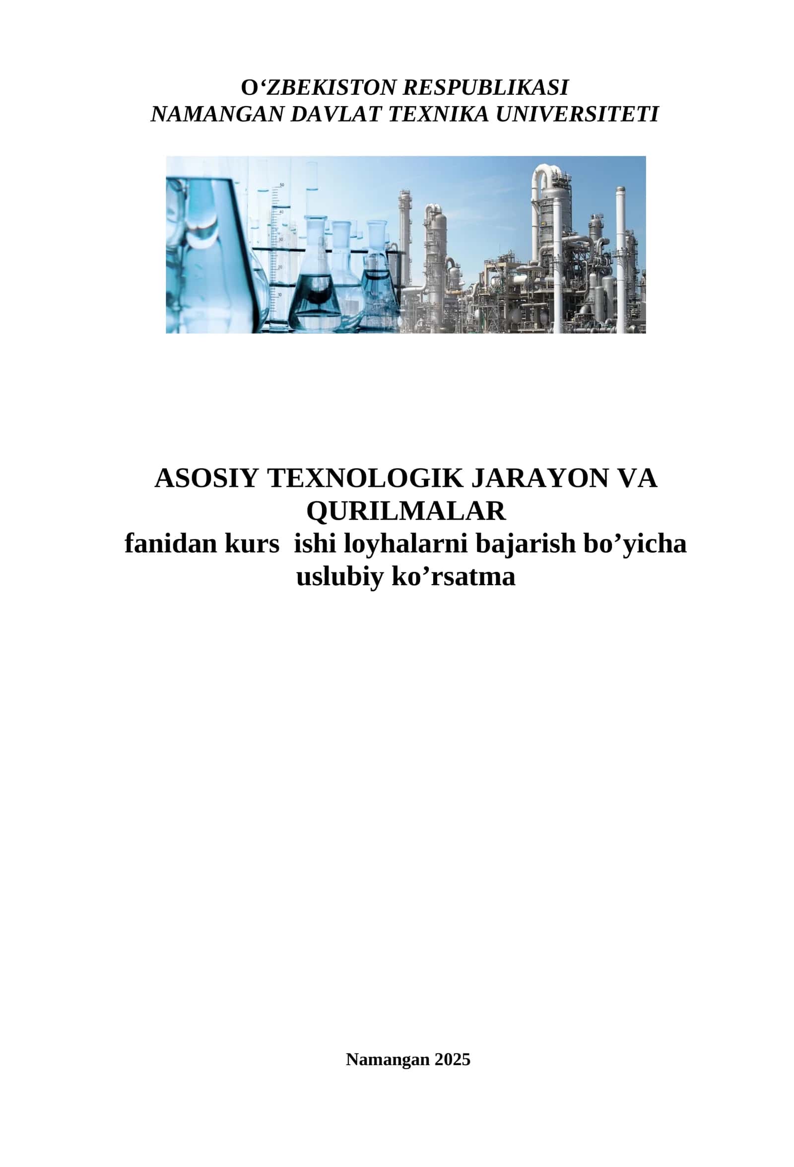 Kurs loyha ishlari bajarish uslubi 1