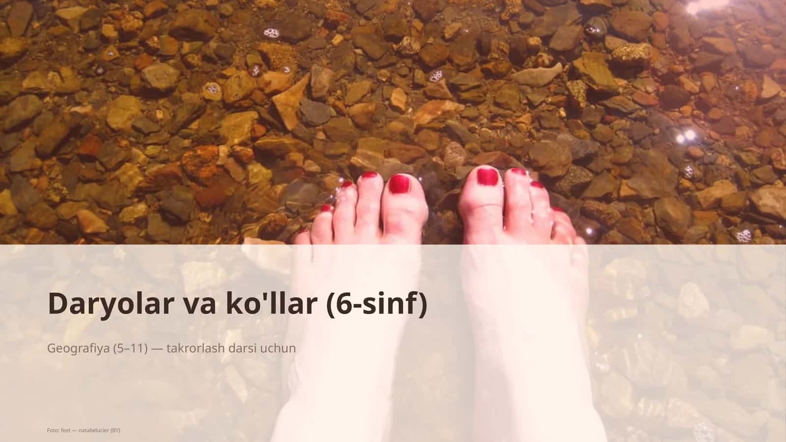 Daryolar va ko'llar (6-sinf) 1