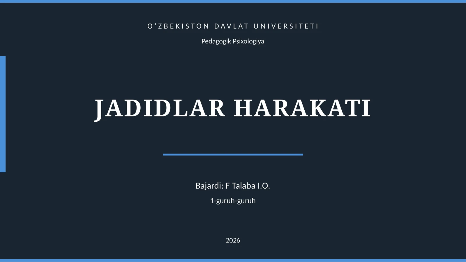JADIDLAR HARAKATI 1