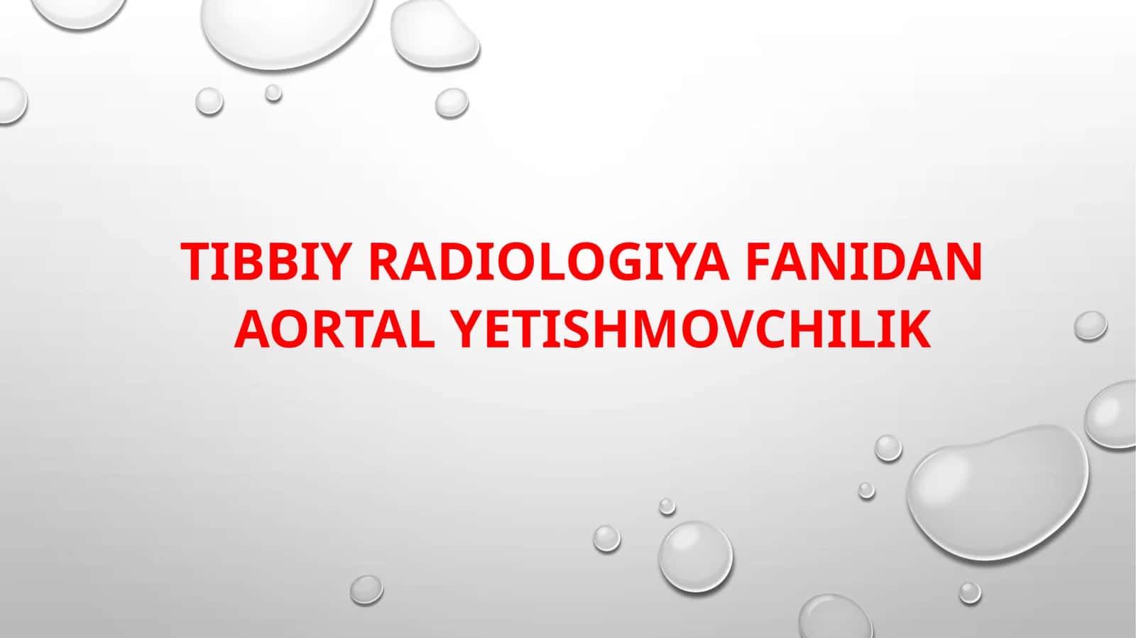 Aortalk klapan yetishmovchiligi 1
