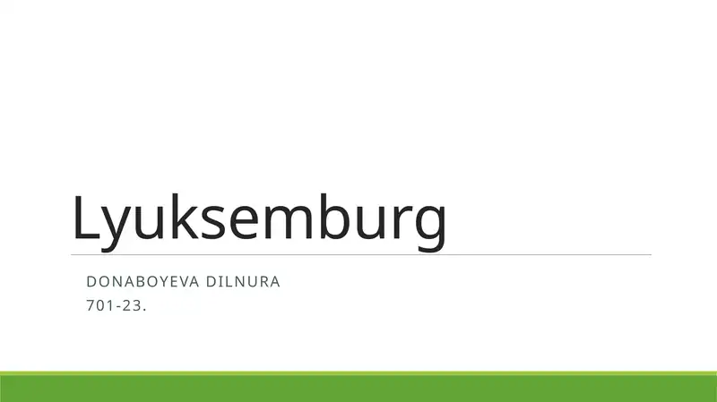 Lyuksemburg 1