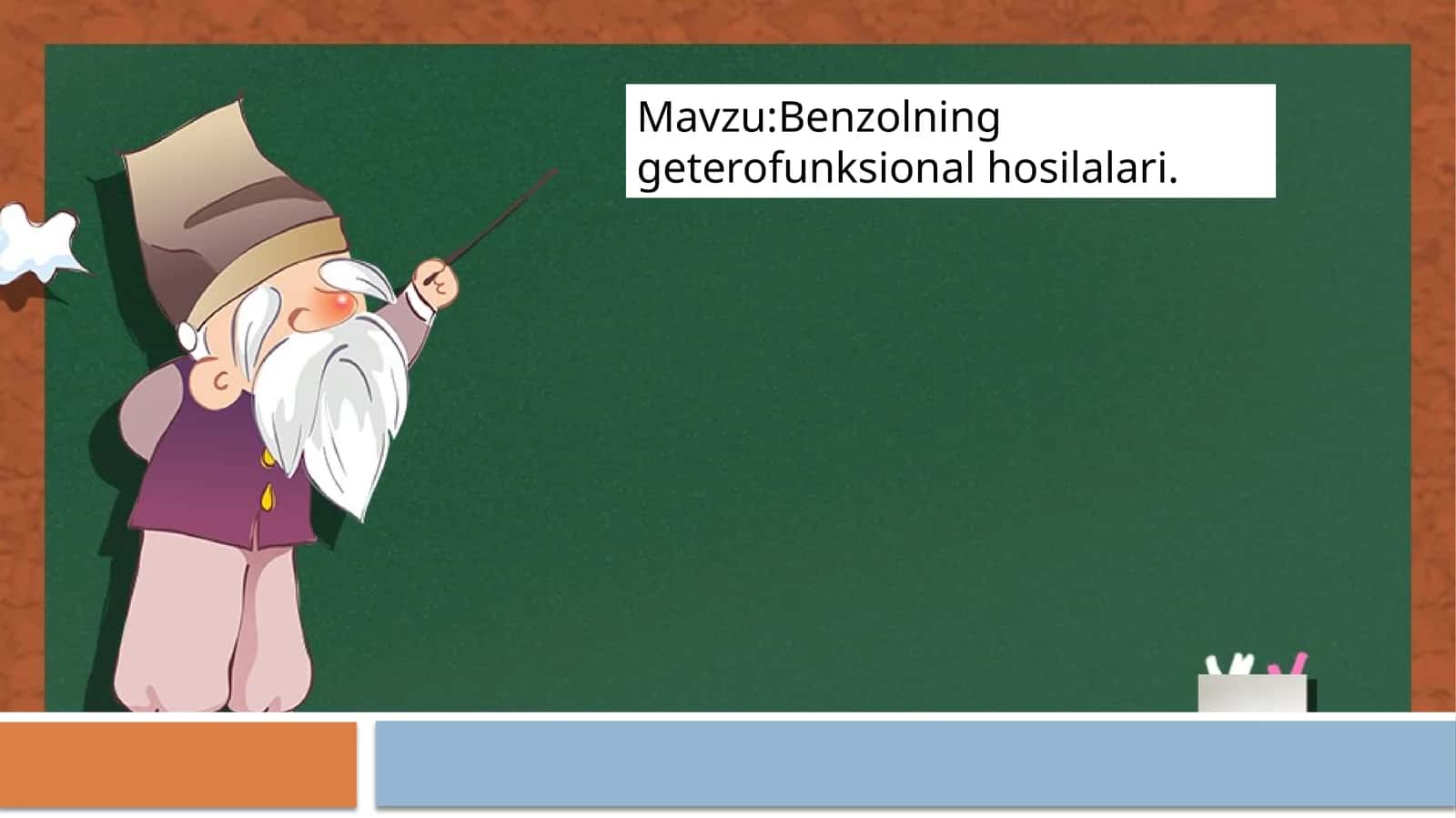 Benzolning geterofunksional hosilalari 1