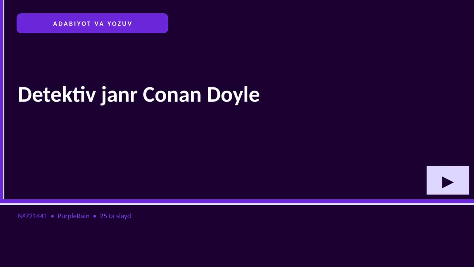 Detektiv janr Conan Doyle 4