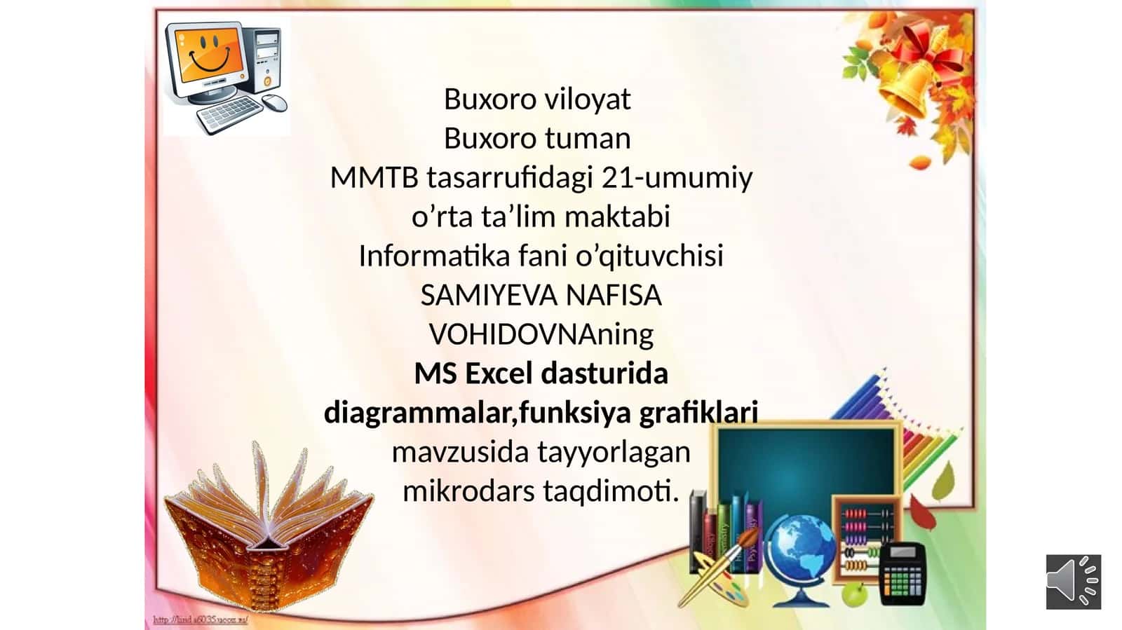 MS Excel dasturida diagrammalar, funksiya grafiklari va undan ta'lim sohasida foydalanish metodikasi 1