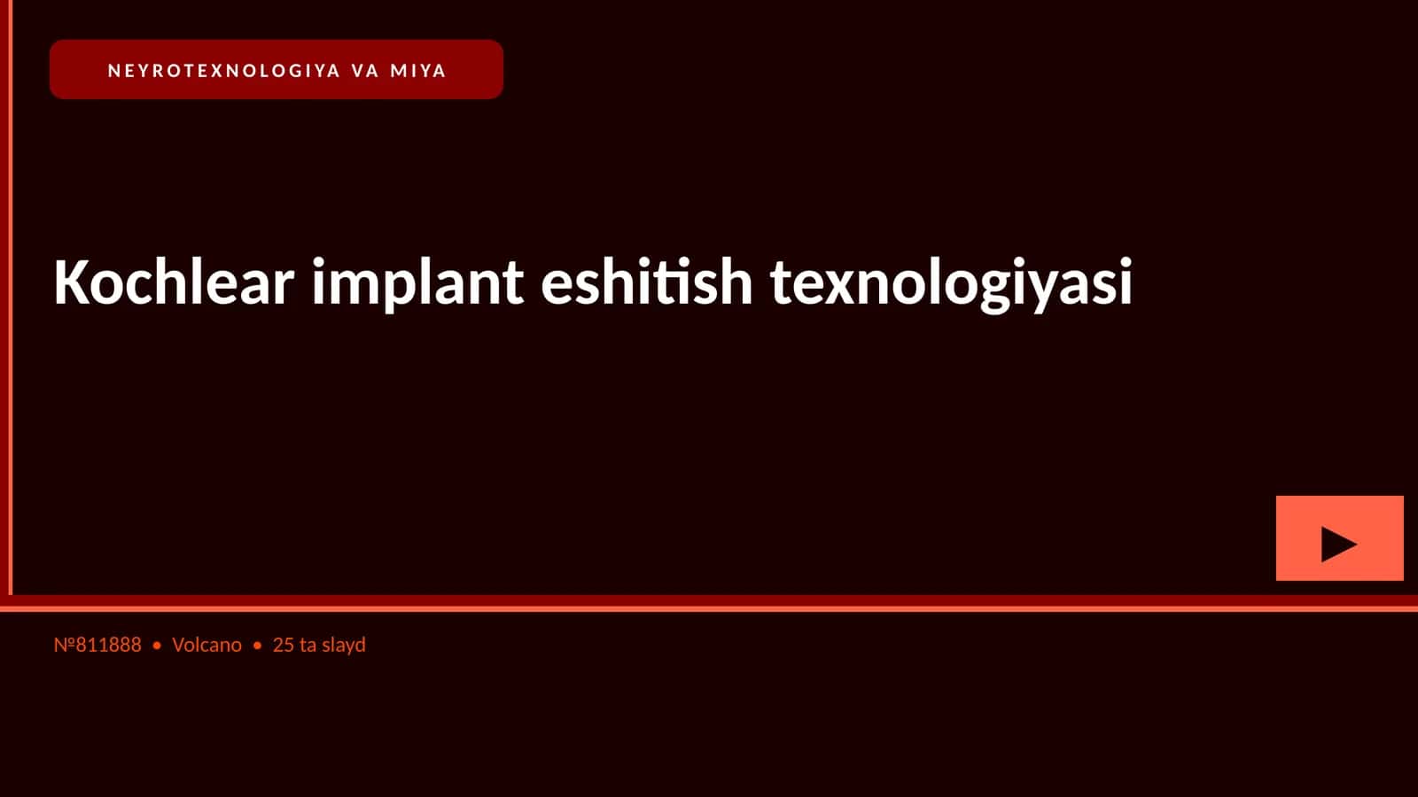 Kochlear implant eshitish texnologiyasi 1