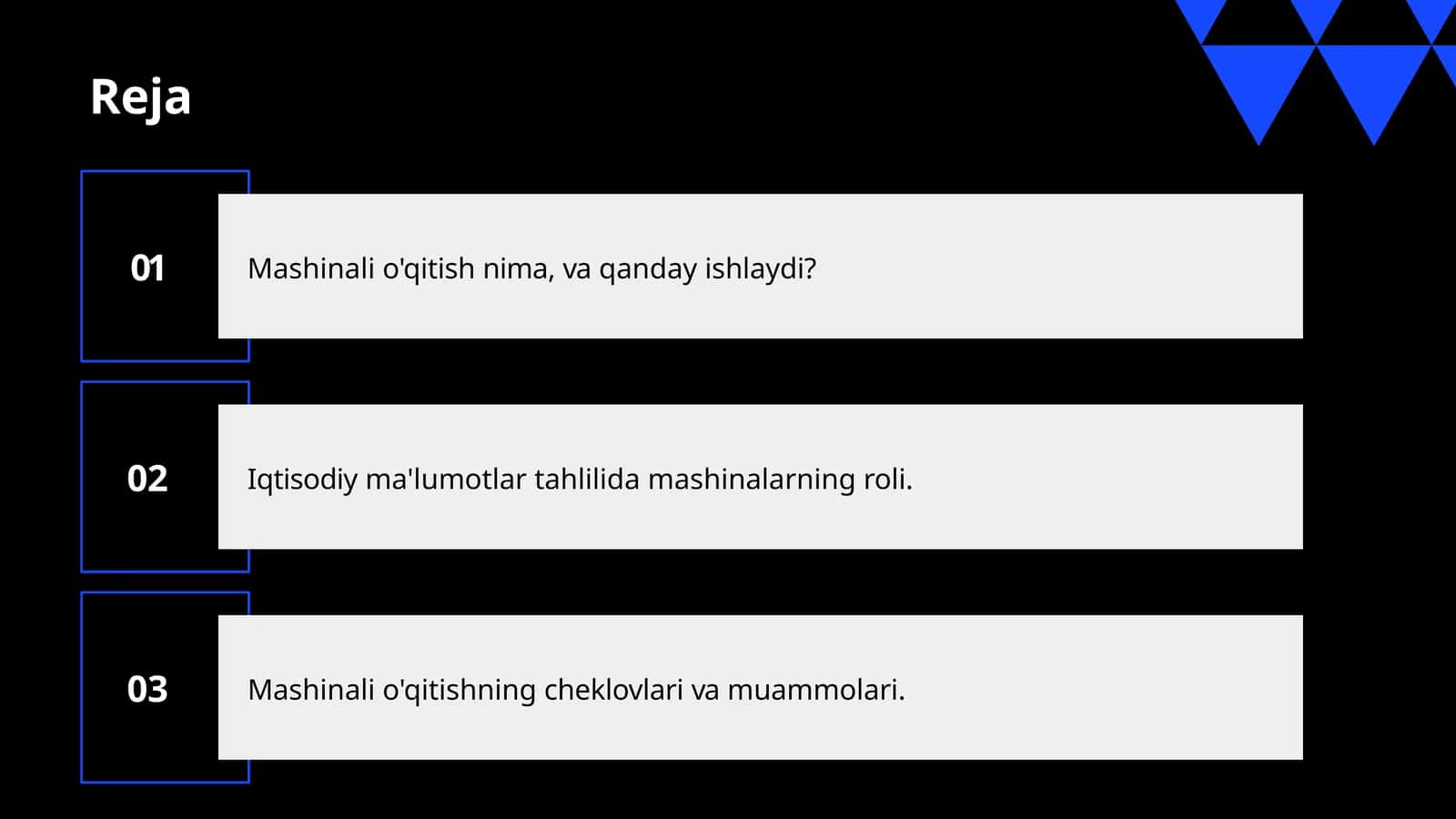 Mashinalio'qitish 1
