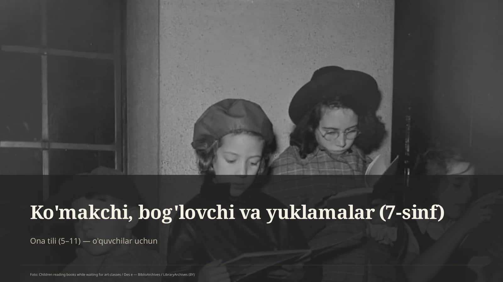 Ona tili (5–11) — o'quvchilar uchun 1