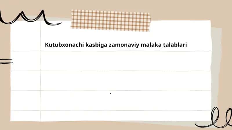 Kutubxonachi uchun raqamli savodxonlik va axborot texnologiyalari ko'nikmalari 1