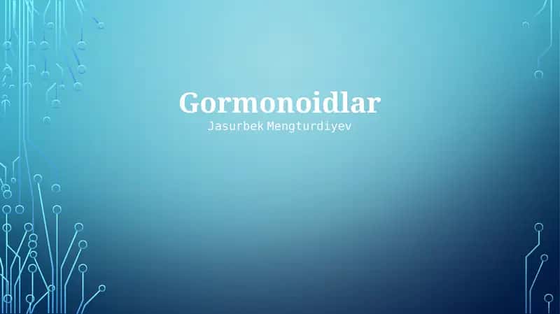 Gormonoidlar 1